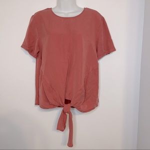 Velvet Heart Coral Tie Bottom Top